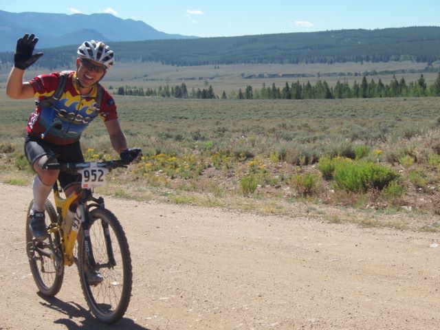 Leadville 100 Bottom of Columbine Climb Outbound