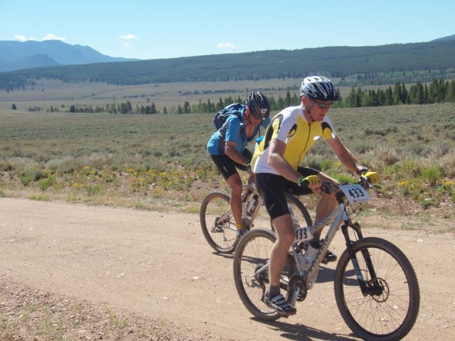 Leadville 100 Bottom of Columbine Climb Outbound