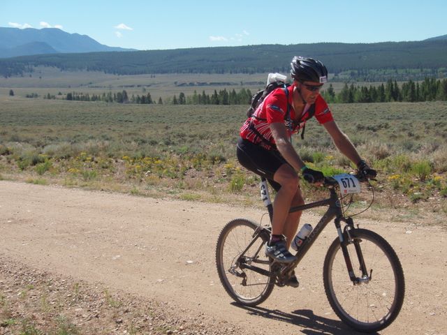 Leadville 100 Bottom of Columbine Climb Outbound