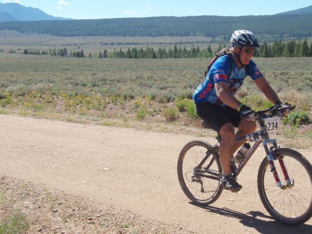 Leadville 100 Bottom of Columbine Climb Outbound