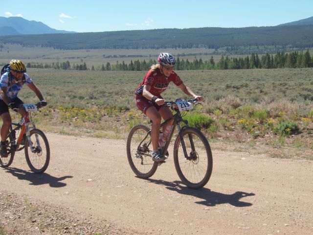 Leadville 100 Bottom of Columbine Climb Outbound