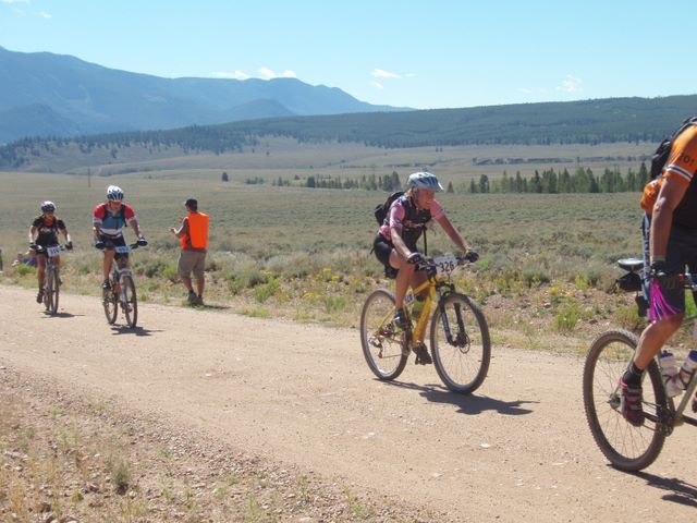 Leadville 100 Bottom of Columbine Climb Outbound