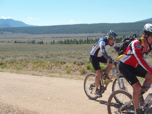 Leadville 100 Bottom of Columbine Climb Outbound