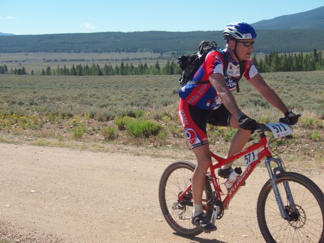 Leadville 100 Bottom of Columbine Climb Outbound