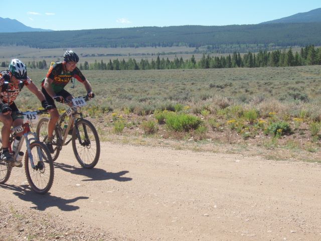 Leadville 100 Bottom of Columbine Climb Outbound