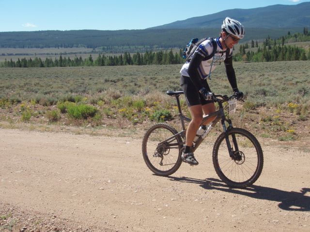 Leadville 100 Bottom of Columbine Climb Outbound