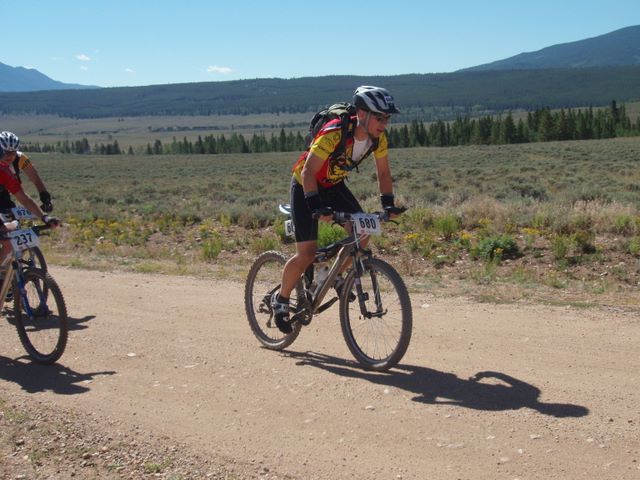 Leadville 100 Bottom of Columbine Climb Outbound