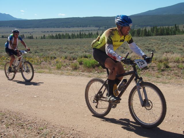 Leadville 100 Bottom of Columbine Climb Outbound