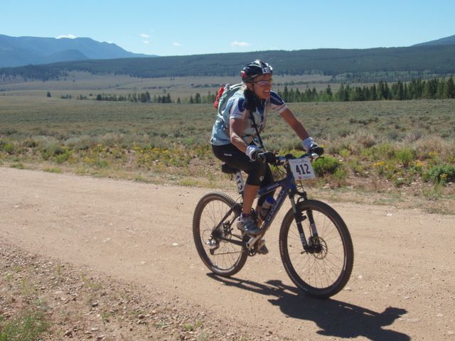 Leadville 100 Bottom of Columbine Climb Outbound