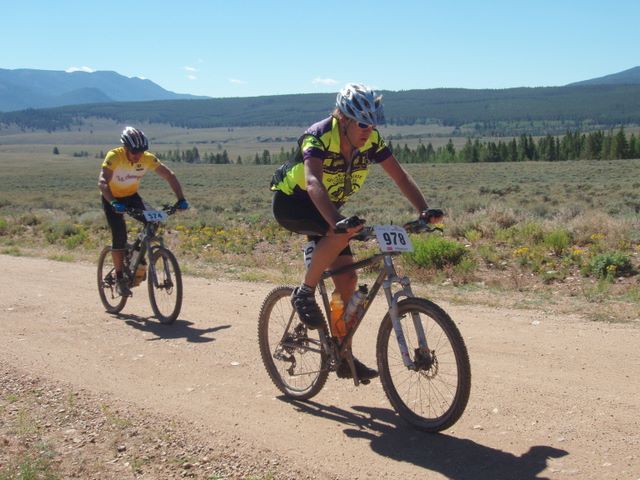 Leadville 100 Bottom of Columbine Climb Outbound