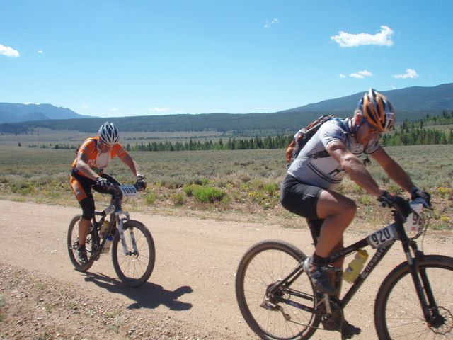 Leadville 100 Bottom of Columbine Climb Outbound