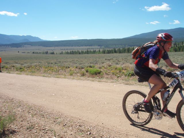 Leadville 100 Bottom of Columbine Climb Outbound