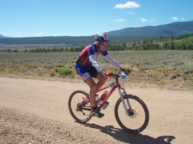 Leadville 100 Bottom of Columbine Climb Outbound