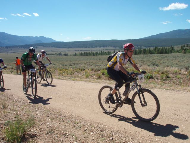 Leadville 100 Bottom of Columbine Climb Outbound