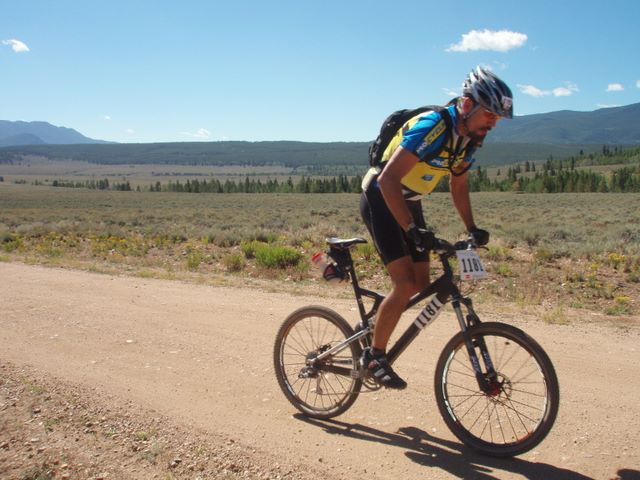 Leadville 100 Bottom of Columbine Climb Outbound