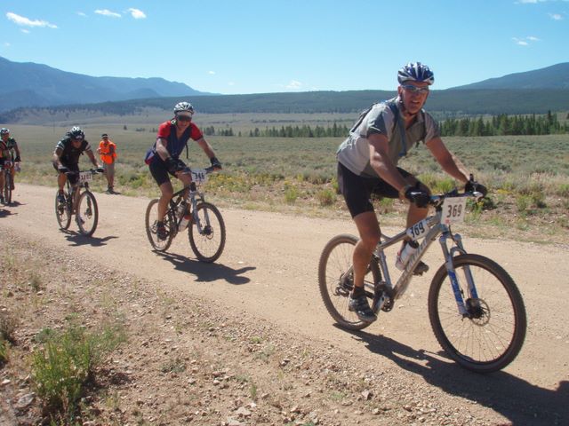 Leadville 100 Bottom of Columbine Climb Outbound