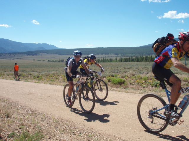 Leadville 100 Bottom of Columbine Climb Outbound