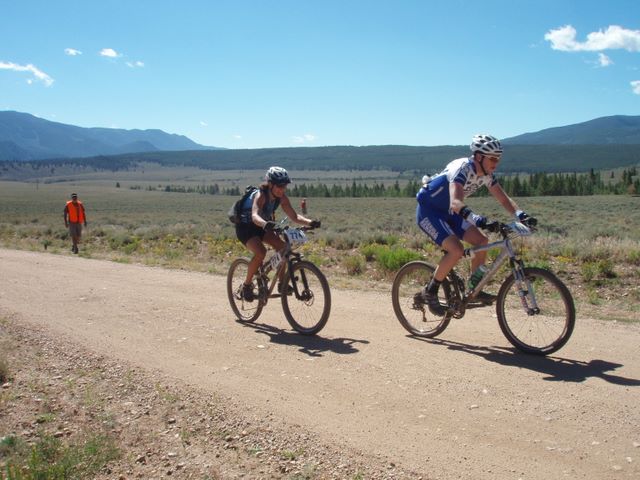 Leadville 100 Bottom of Columbine Climb Outbound