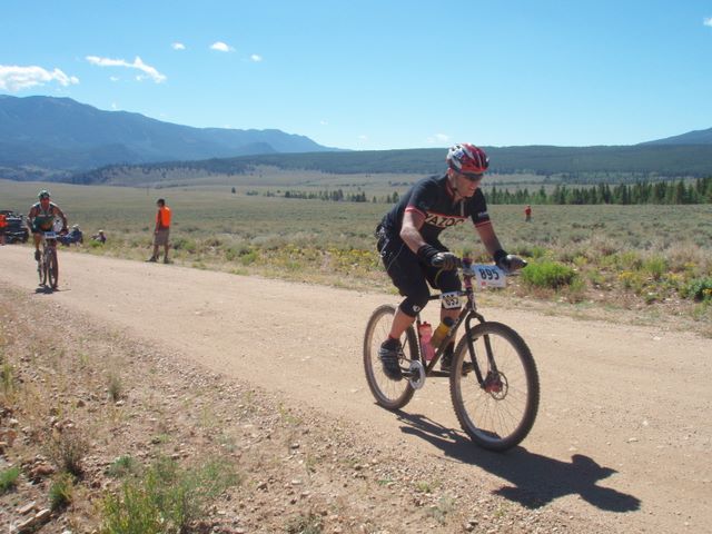 Leadville 100 Bottom of Columbine Climb Outbound