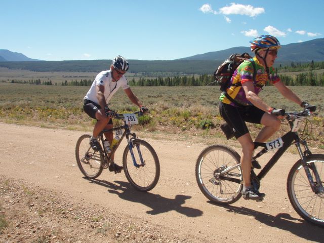 Leadville 100 Bottom of Columbine Climb Outbound