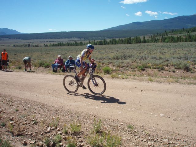 Leadville 100 Bottom of Columbine Climb Outbound