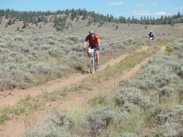 Leadville 100 Bottom of Columbine Climb Outbound