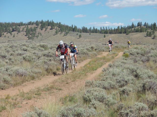 Leadville 100 Bottom of Columbine Climb Outbound