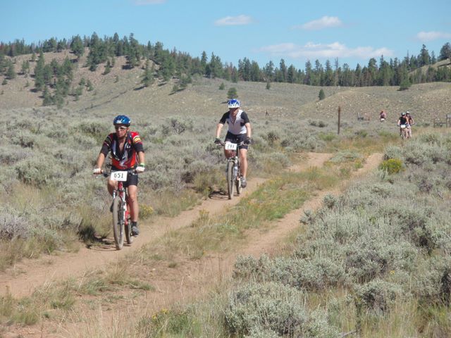 Leadville 100 Bottom of Columbine Climb Outbound