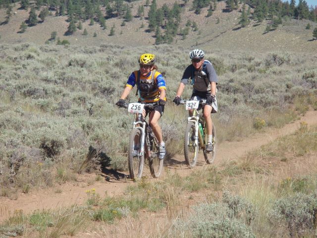 Leadville 100 Bottom of Columbine Climb Outbound