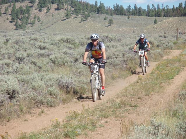 Leadville 100 Bottom of Columbine Climb Outbound