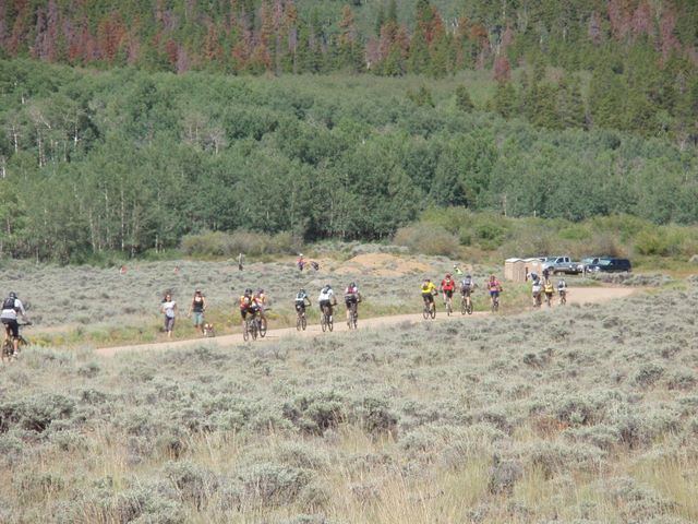 Leadville 100 Bottom of Columbine Climb Outbound