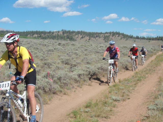 Leadville 100 Bottom of Columbine Climb Outbound