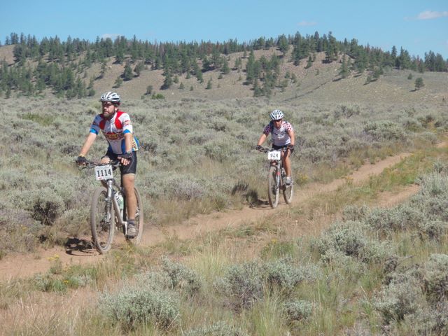 Leadville 100 Bottom of Columbine Climb Outbound