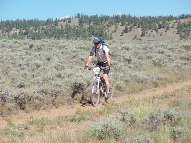 Leadville 100 Bottom of Columbine Climb Outbound