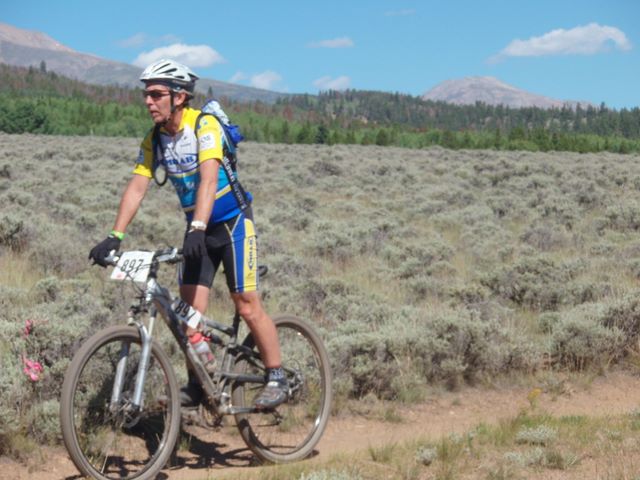 Leadville 100 Bottom of Columbine Climb Outbound