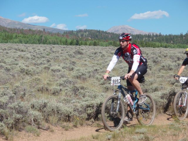 Leadville 100 Bottom of Columbine Climb Outbound