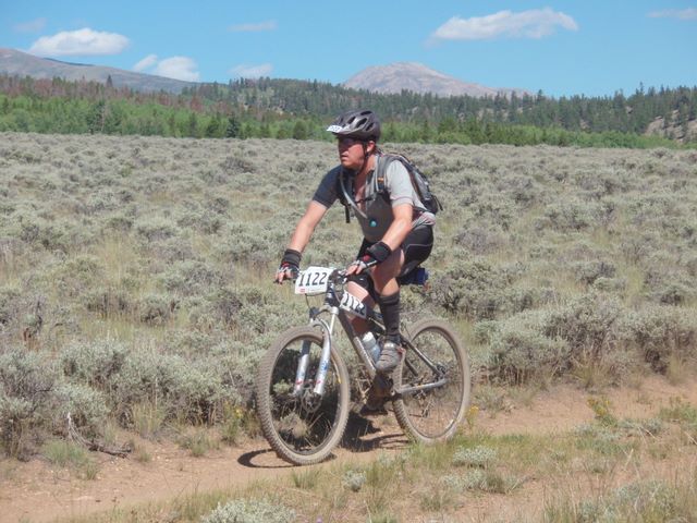 Leadville 100 Bottom of Columbine Climb Outbound