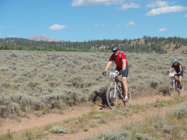 Leadville 100 Bottom of Columbine Climb Outbound