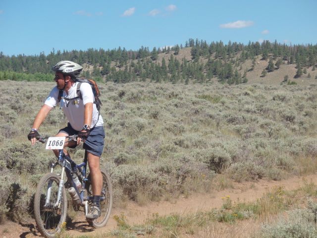 Leadville 100 Bottom of Columbine Climb Outbound