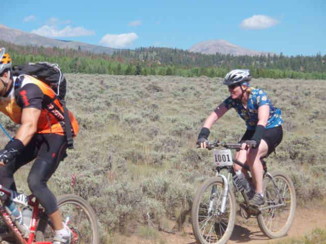 Leadville 100 Bottom of Columbine Climb Outbound