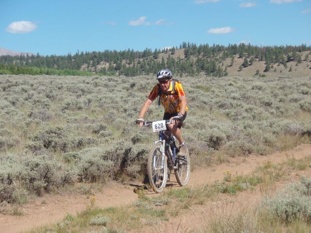 Leadville 100 Bottom of Columbine Climb Outbound