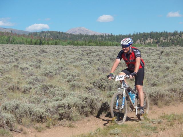 Leadville 100 Bottom of Columbine Climb Outbound