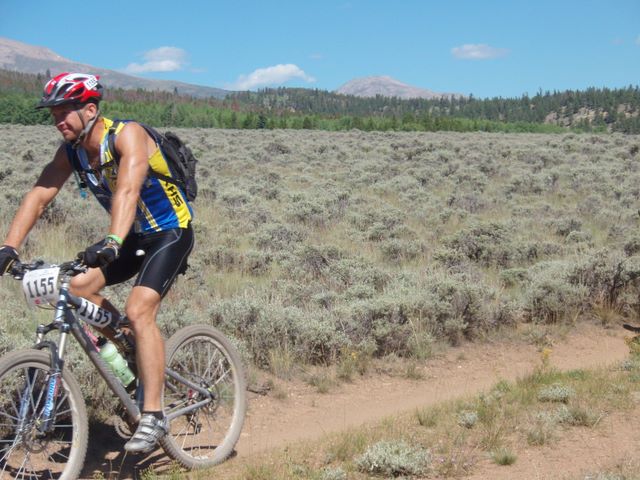 Leadville 100 Bottom of Columbine Climb Outbound