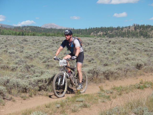 Leadville 100 Bottom of Columbine Climb Outbound