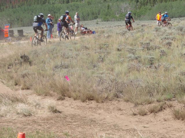 Leadville 100 Bottom of Columbine Climb Outbound