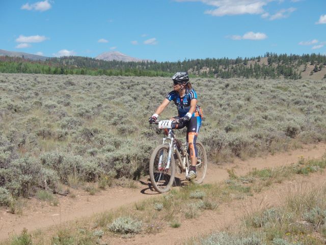 Leadville 100 Bottom of Columbine Climb Outbound