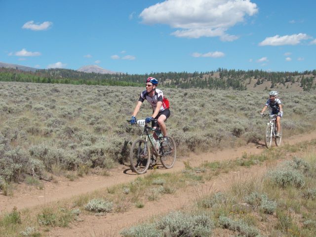 Leadville 100 Bottom of Columbine Climb Outbound