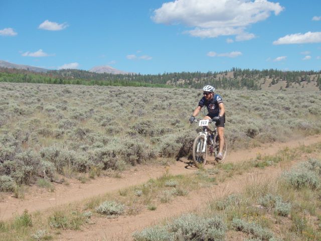 Leadville 100 Bottom of Columbine Climb Outbound