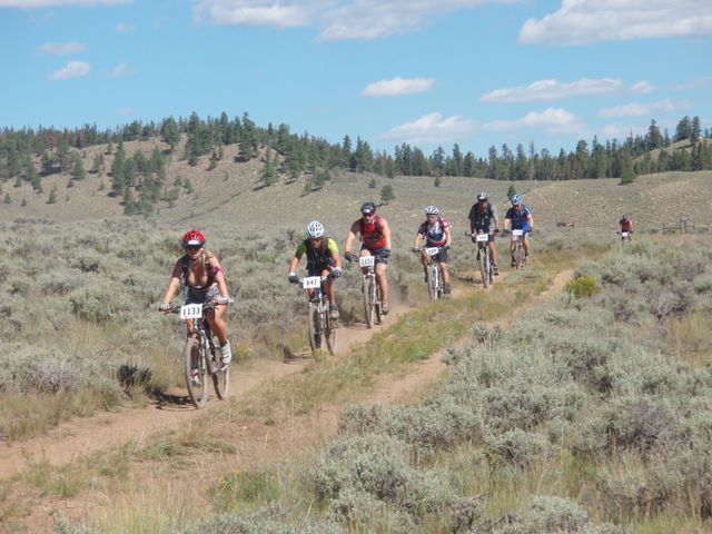 Leadville 100 Bottom of Columbine Climb Outbound