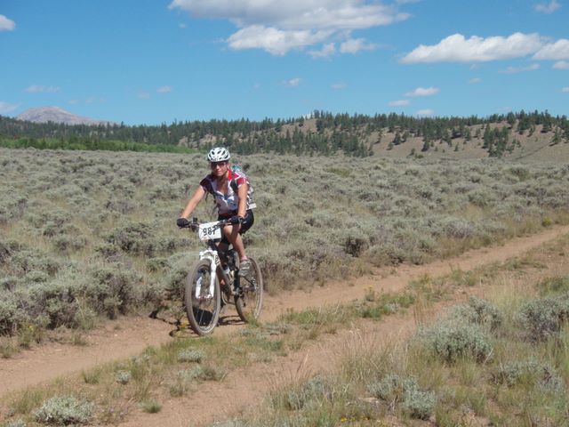 Leadville 100 Bottom of Columbine Climb Outbound